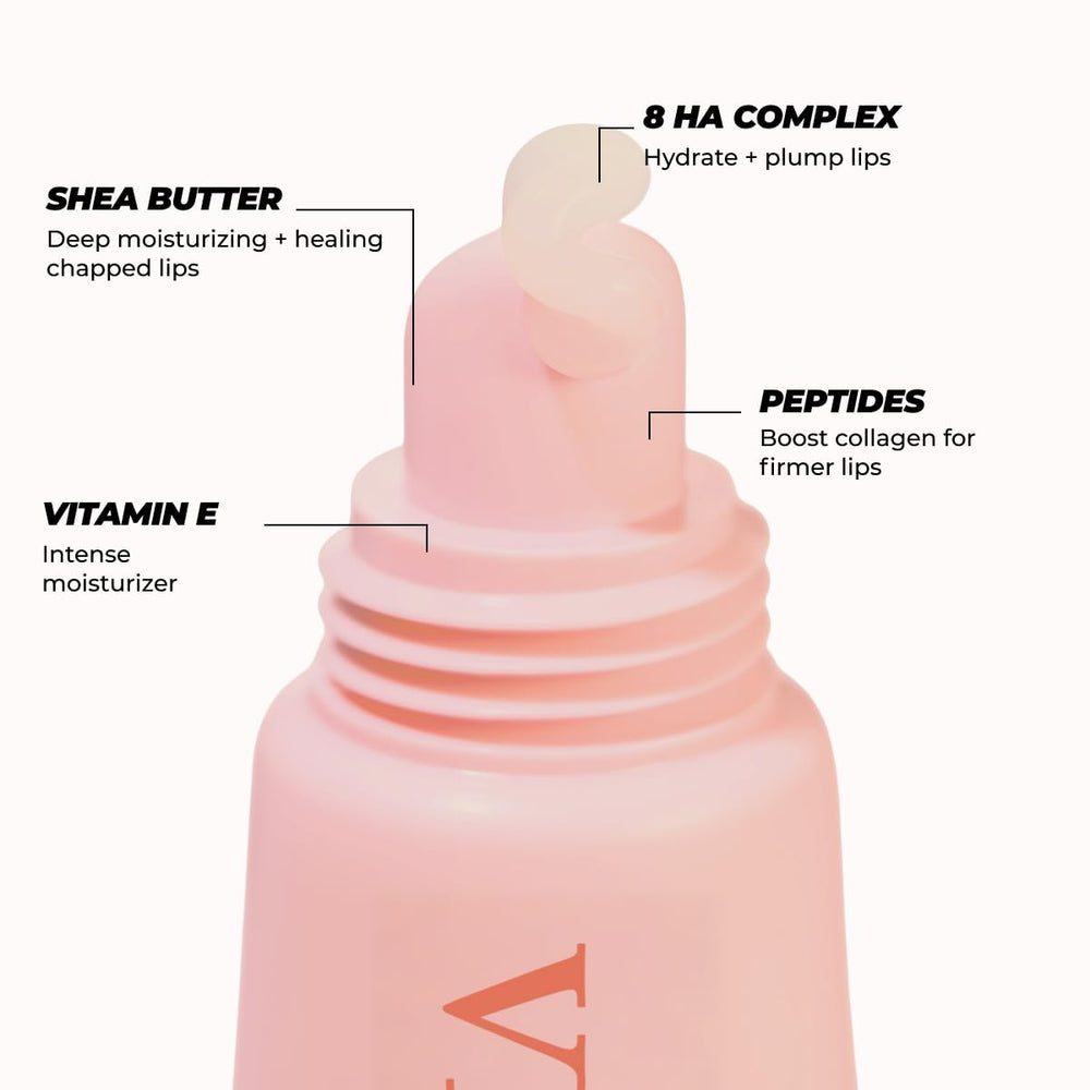 Vitamasques lip mask being applied at night, demonstrates overnight hydration benefit