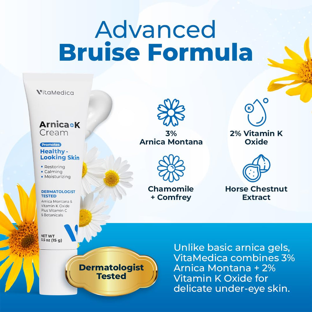 VitaMedica being applied under eye to soothe and hydrate delicate skin