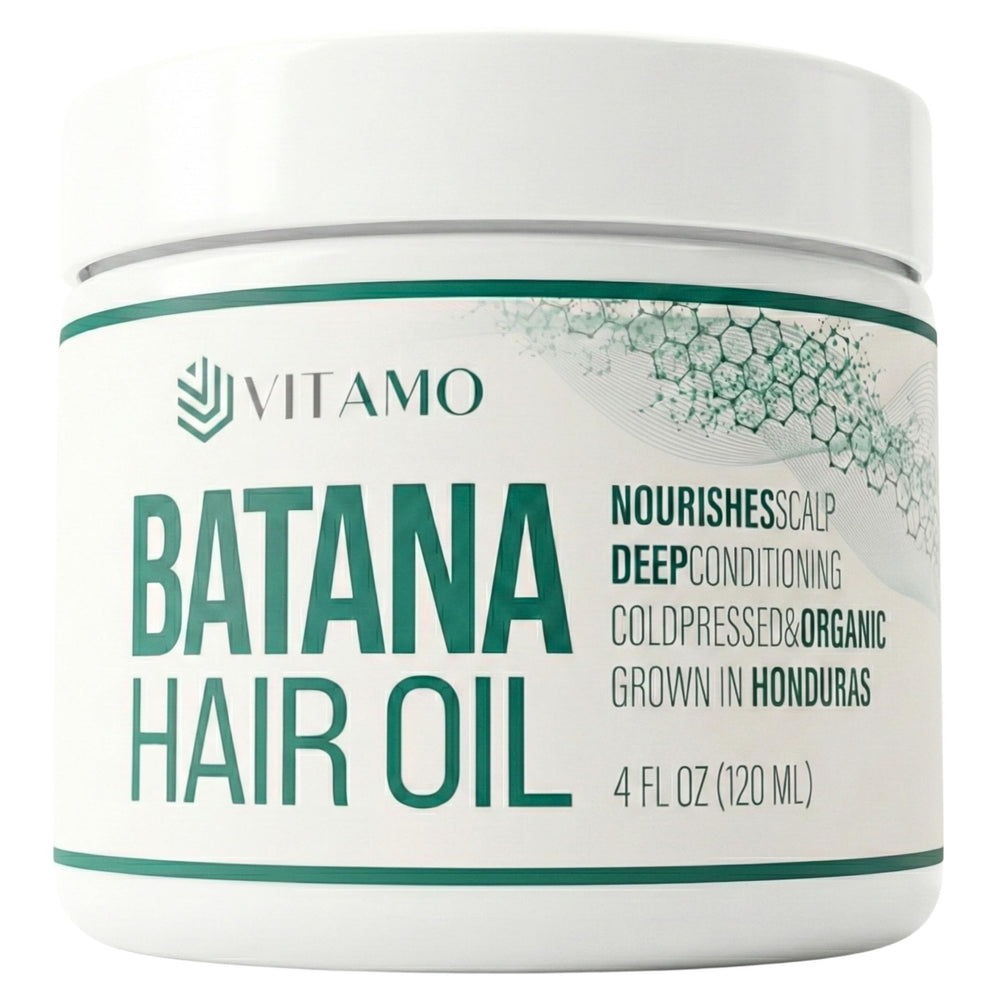 Vitamo Batana front packaging showing pure cold‑pressed oil benefits