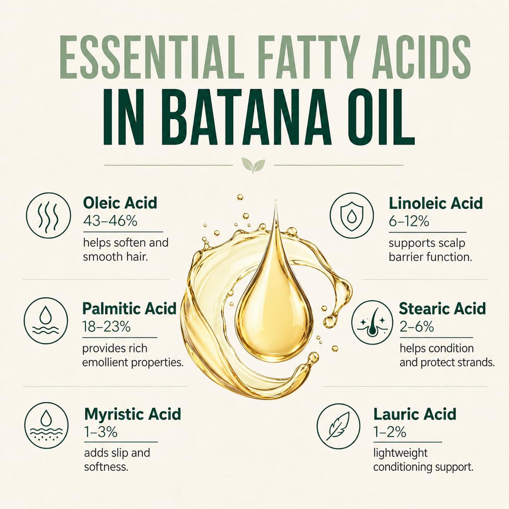 Vitamo Batana label closeup highlighting Elaeis oleifera cold‑pressed purity