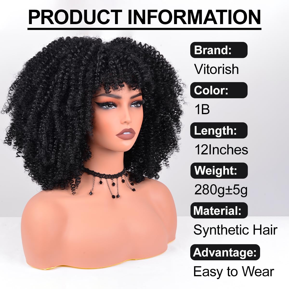 Vitorish close-up of curl texture benefit: realistic, plump coils