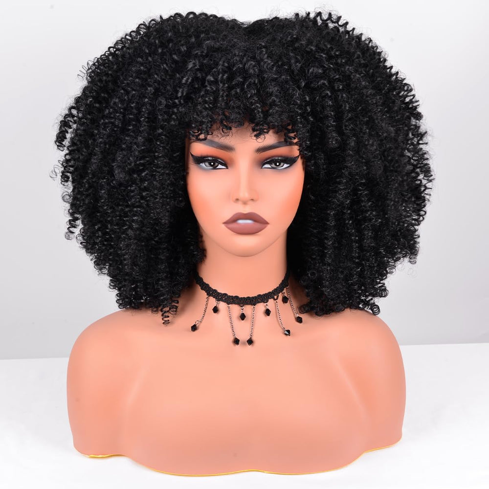 Vitorish side profile highlighting short kinky curls benefit: natural silhouette