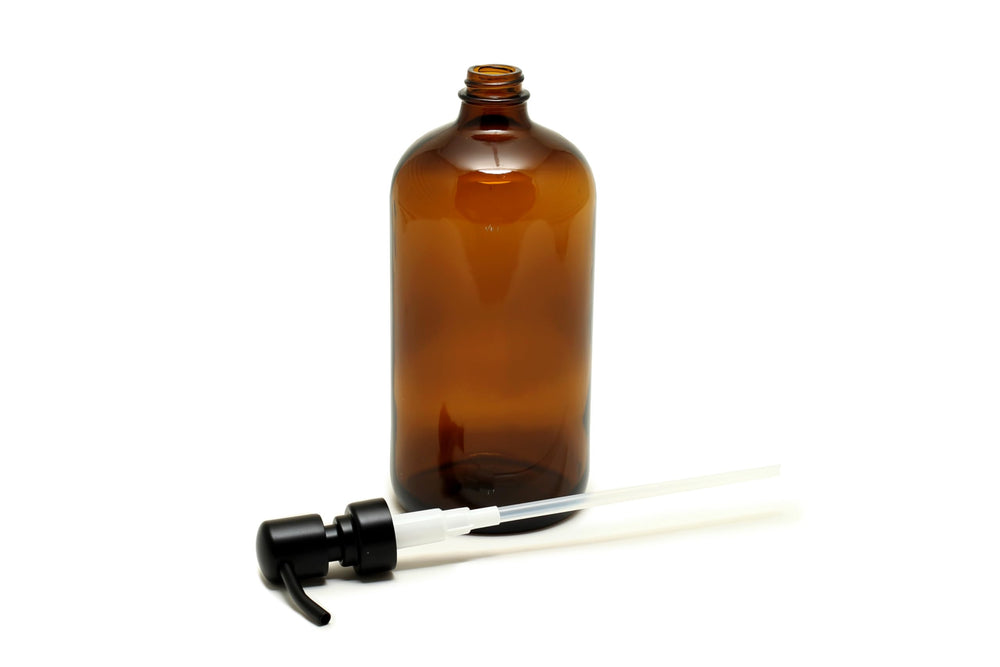 Vivaplex styled bathroom shelf with bottles conveying professional presentation