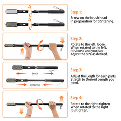 VIVEBEI non-slip handle and hanging loop detail ensuring secure grip and storage