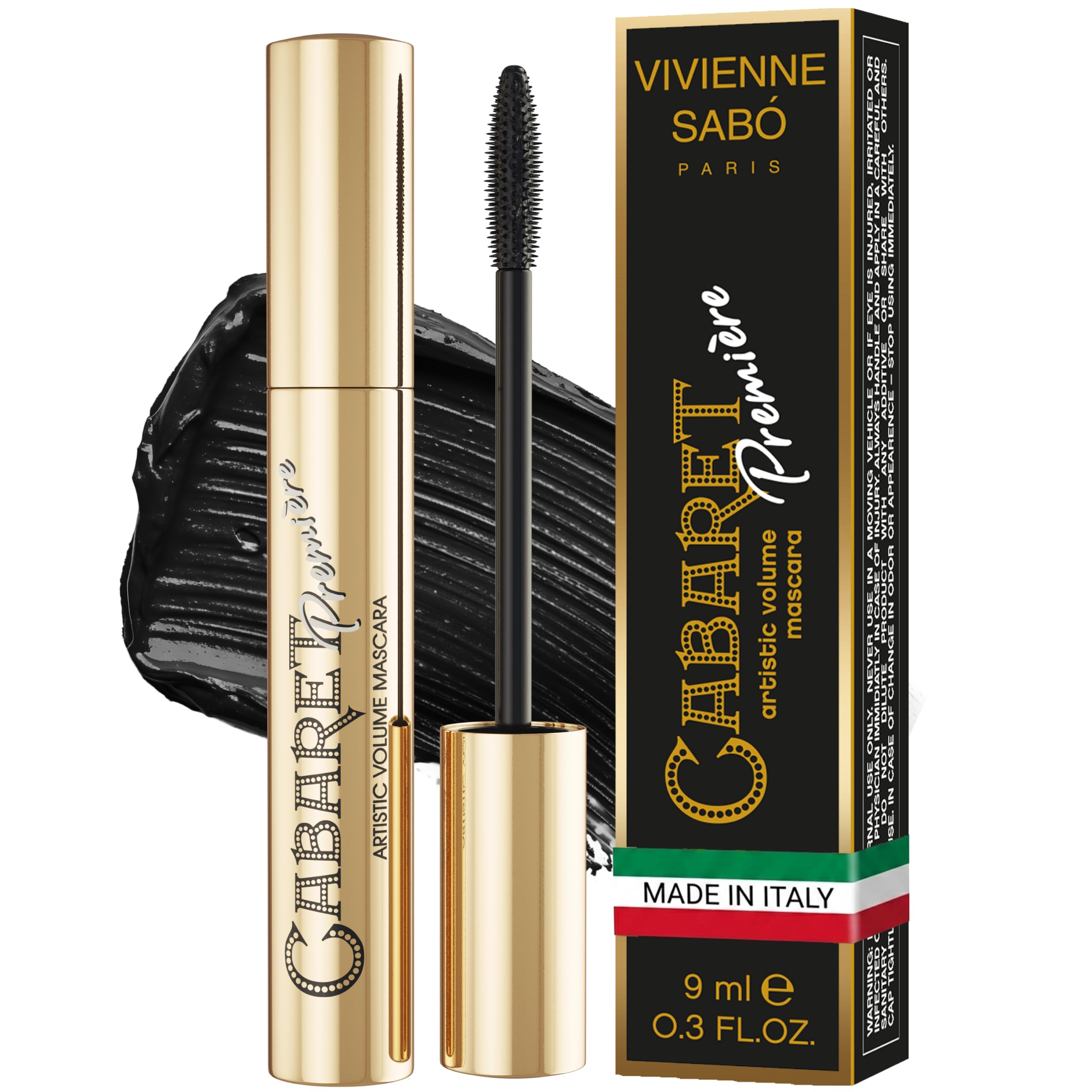 Vivienne Sabó front packaging showing sleek tube and product benefit