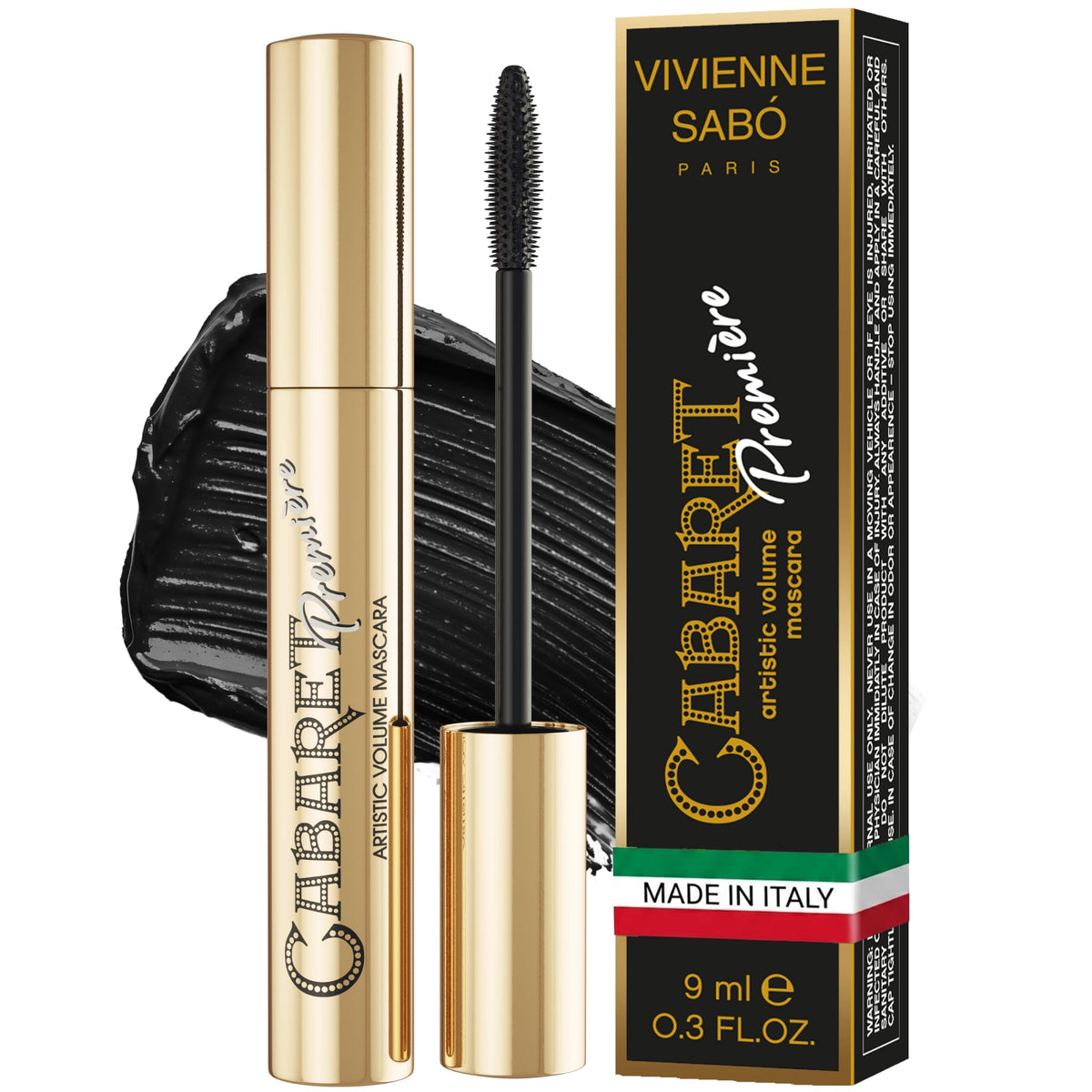 Vivienne Sabó front packaging showing sleek tube and product benefit