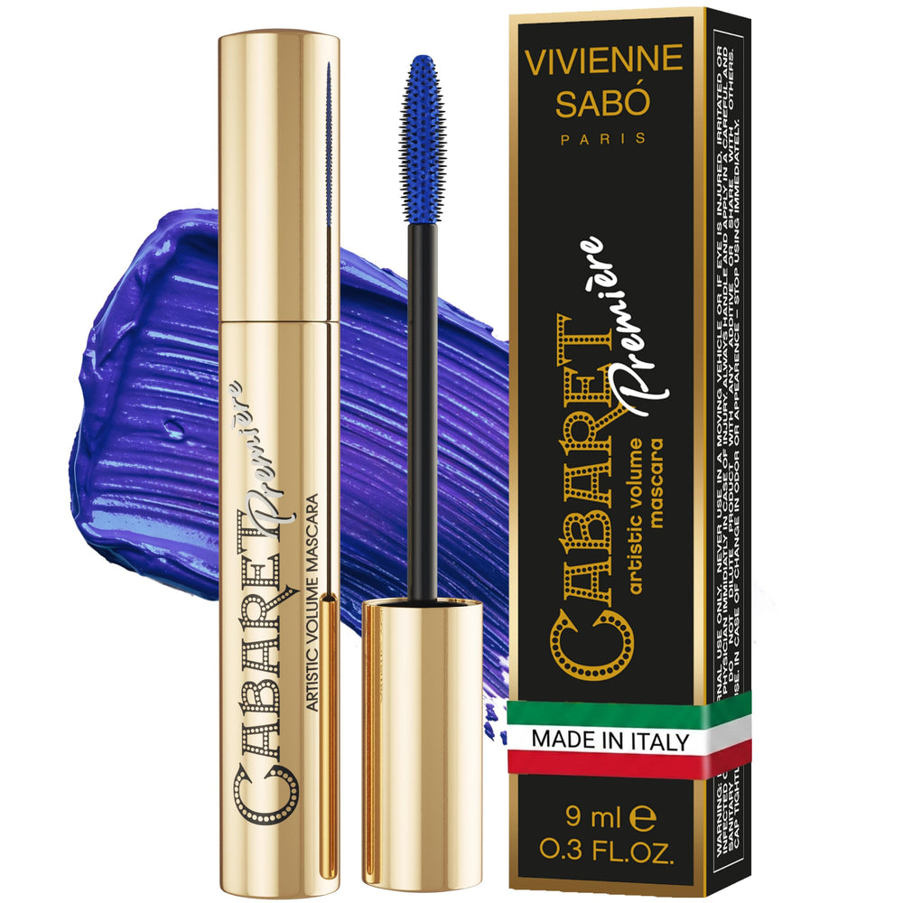 Vivienne Sabó front packaging shows bold blue tube, premium look and instant visual appeal