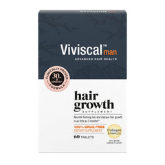 Viviscal brand front packaging showing one-month supply, supports convenient daily use