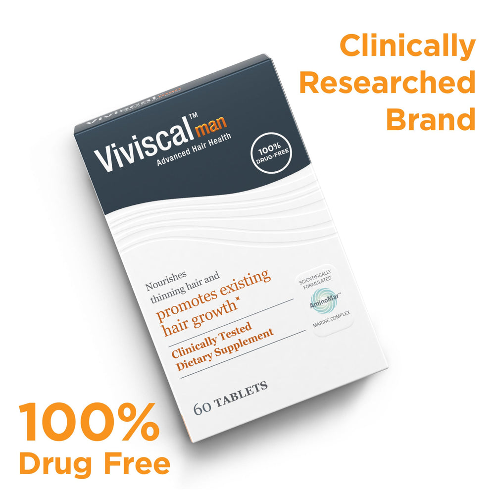 Viviscal side packaging nutrition facts close view, clarifies dosage and components
