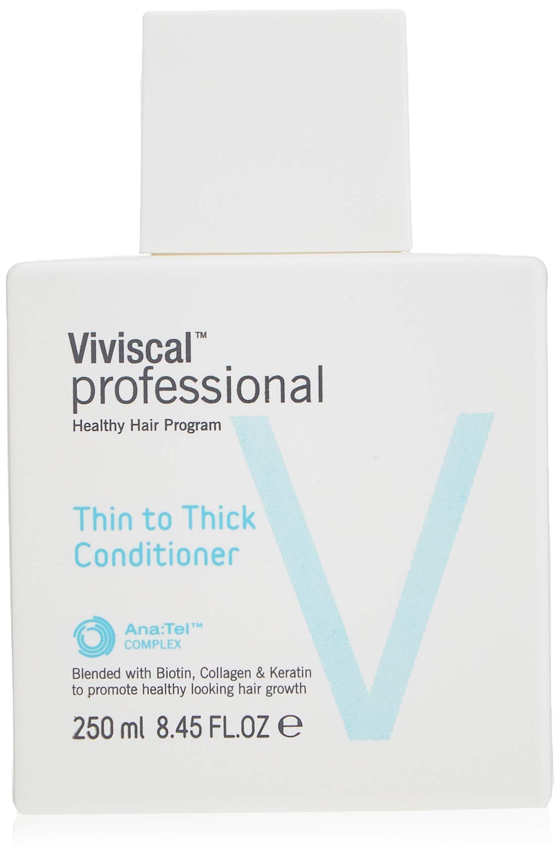 Viviscal Professional bottle front view showing label and size, for easy identification and benefit