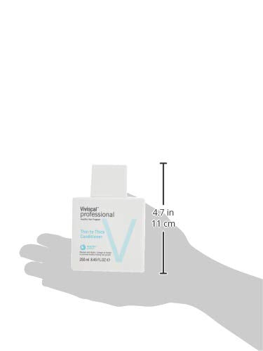 Viviscal Professional conditioner cream texture on fingers demonstrating lightweight spreadability