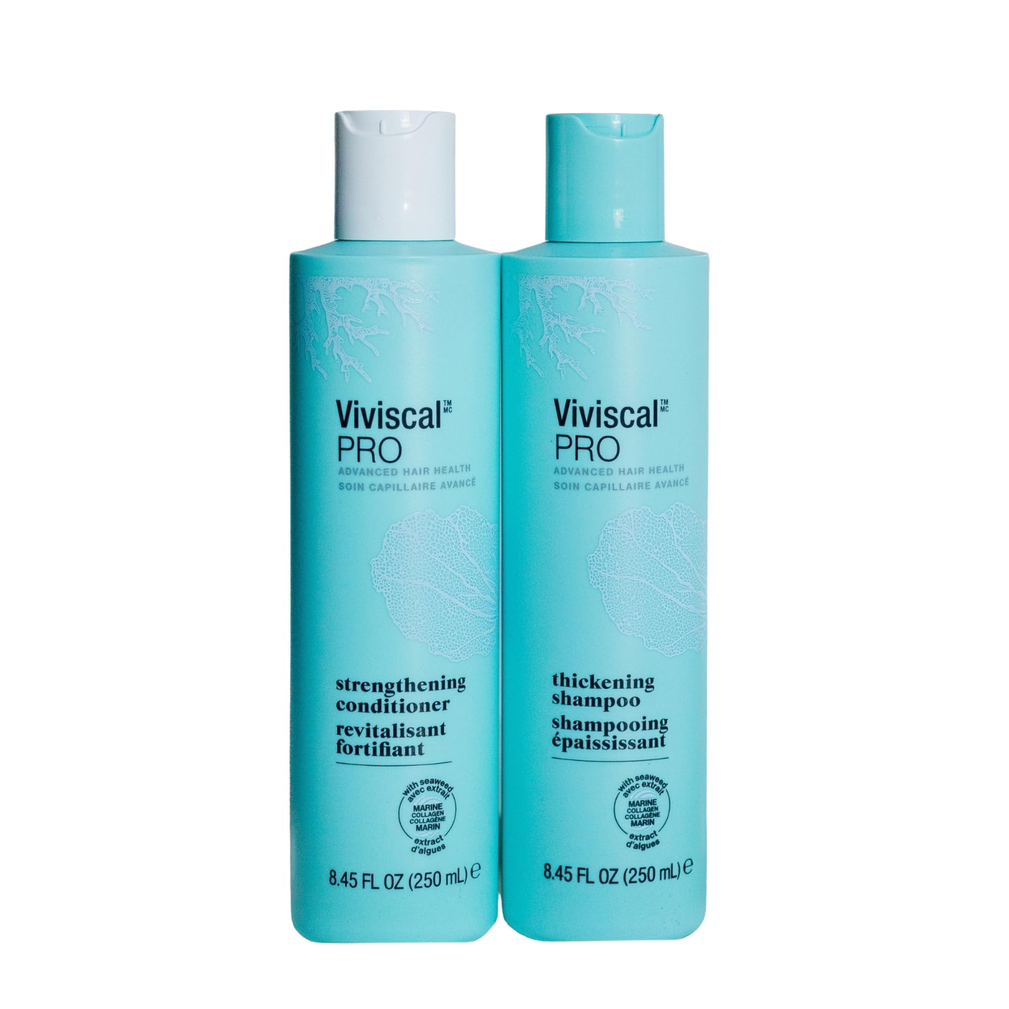 Viviscal professional front packaging shows duo for fuller-looking hair benefits
