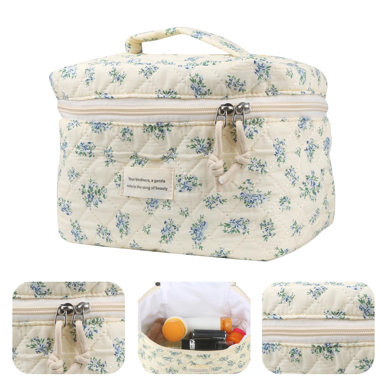 VIWIME open bag filled with makeup illustrating organized packing