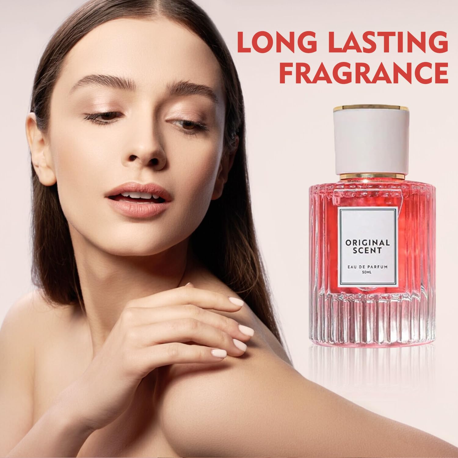 Vizela fragrance lightly applied to scarf showing subtle scent for belongings benefit