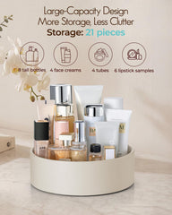 VLANDO top view filled with perfumes demonstrates organized, visible storage