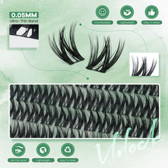 VLVLOCK arranged 8–14mm clusters on tray for seamless blending