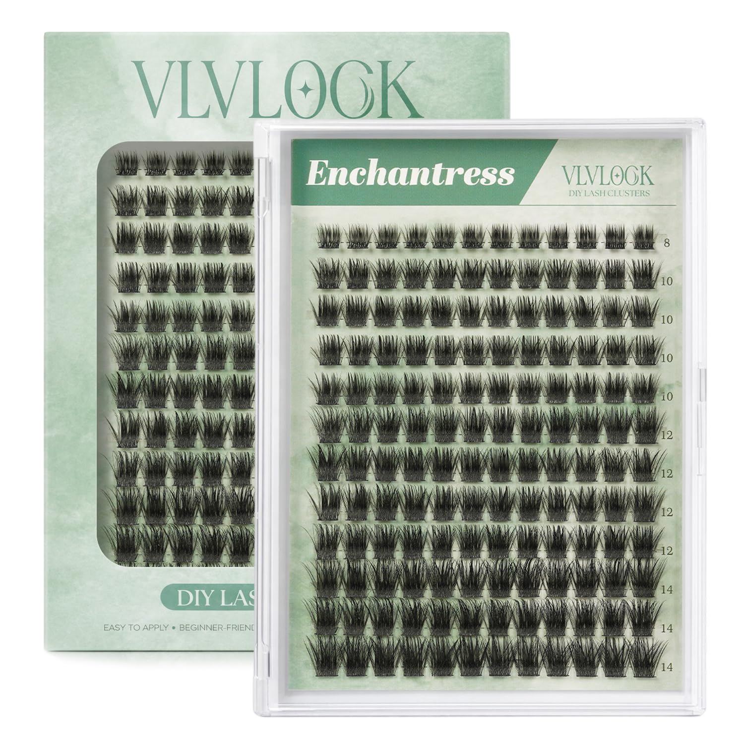 VLVLOCK front packaging showing short 8–14mm clusters and kit contents for natural wear