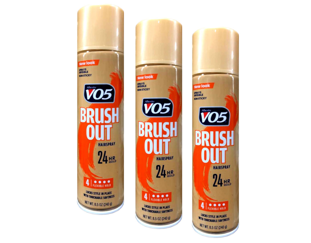 VO5 front packaging showing can and label, clear hold benefits visible