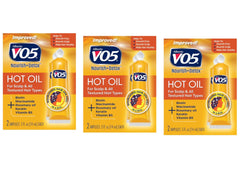 VO5 front packaging showing tubes and benefits for smoother hair