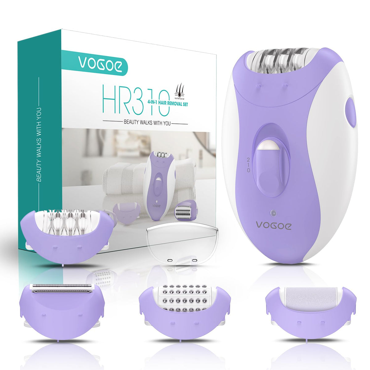 VOGOE HR310 front view showing compact body and controls, ideal for travel