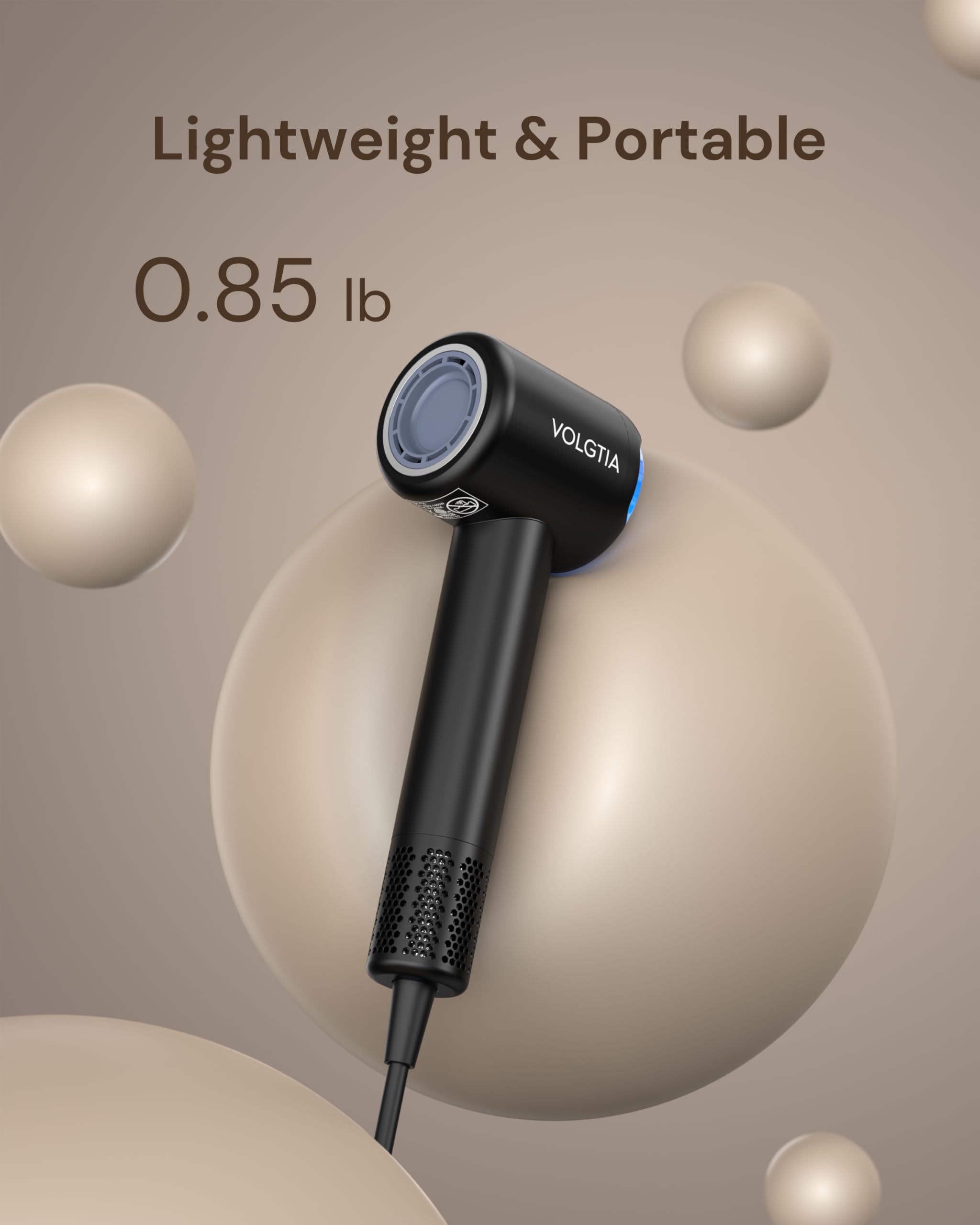 Volgtia magnetic concentrator on dryer for precise, smooth blowouts