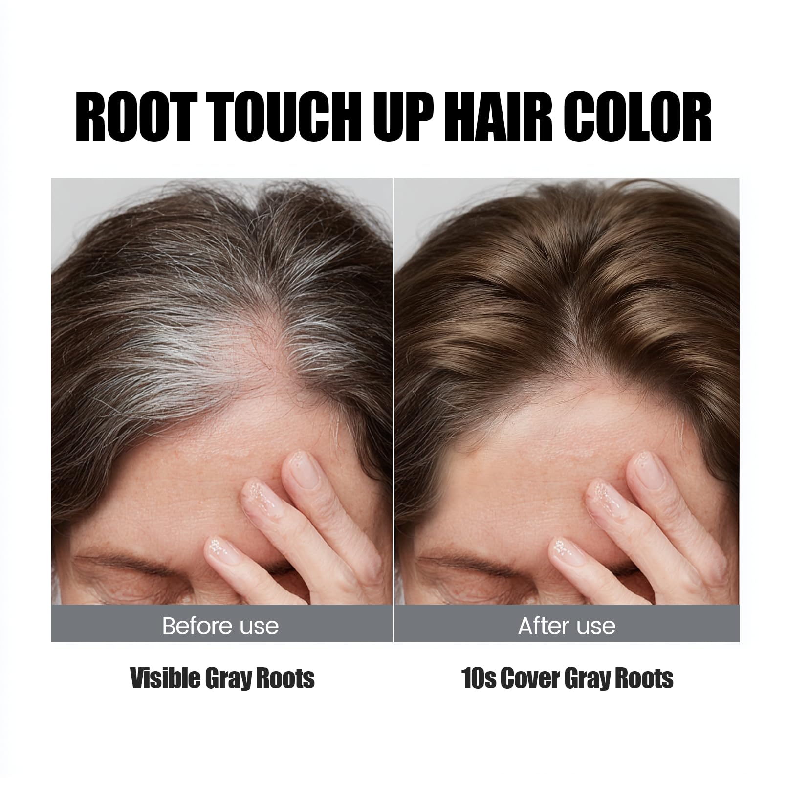 VOLLUCK before and after showing thicker hair and better coverage
