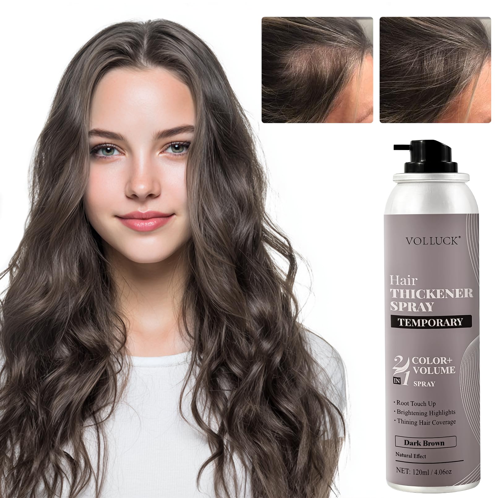 VOLLUCK product label and ingredients panel highlighting gentle formula benefit