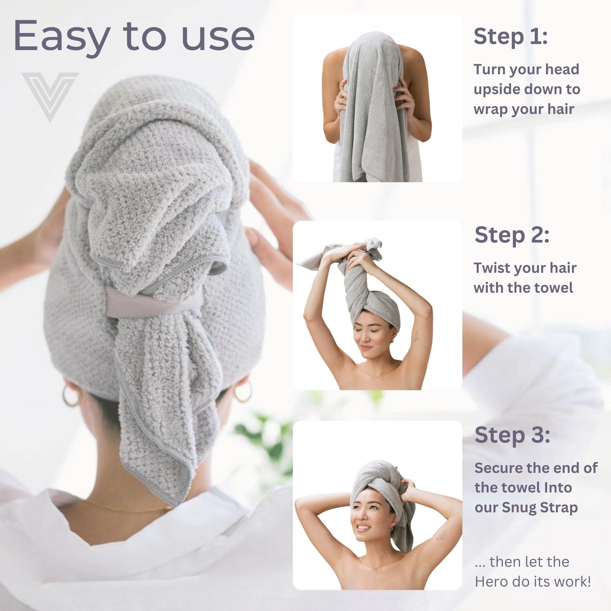 VOLO towel folded inside hero tube packaging signaling reusable gift-ready benefit