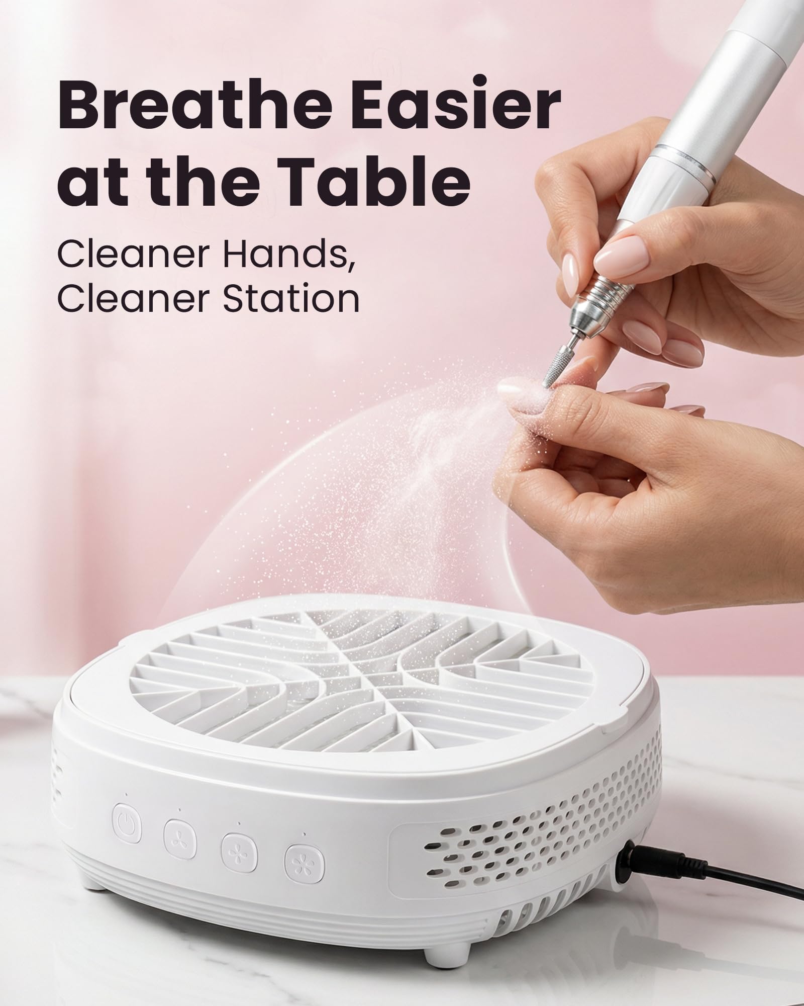 voltrish close up of removable filter highlighting easy cleaning benefit