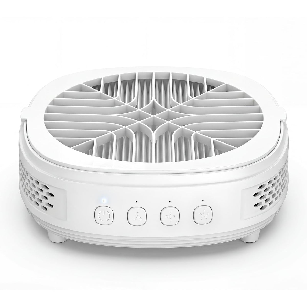 voltrish front view on table showing compact design and workspace benefit