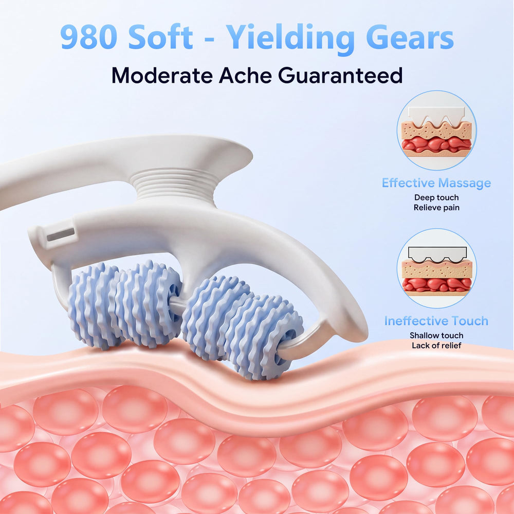VOMLOR close-up of roller surface texture providing deeper fascia stimulation benefit
