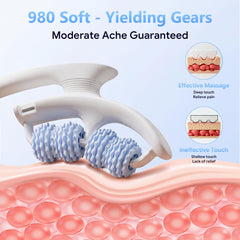 VOMLOR close-up of roller surface texture providing deeper fascia stimulation benefit