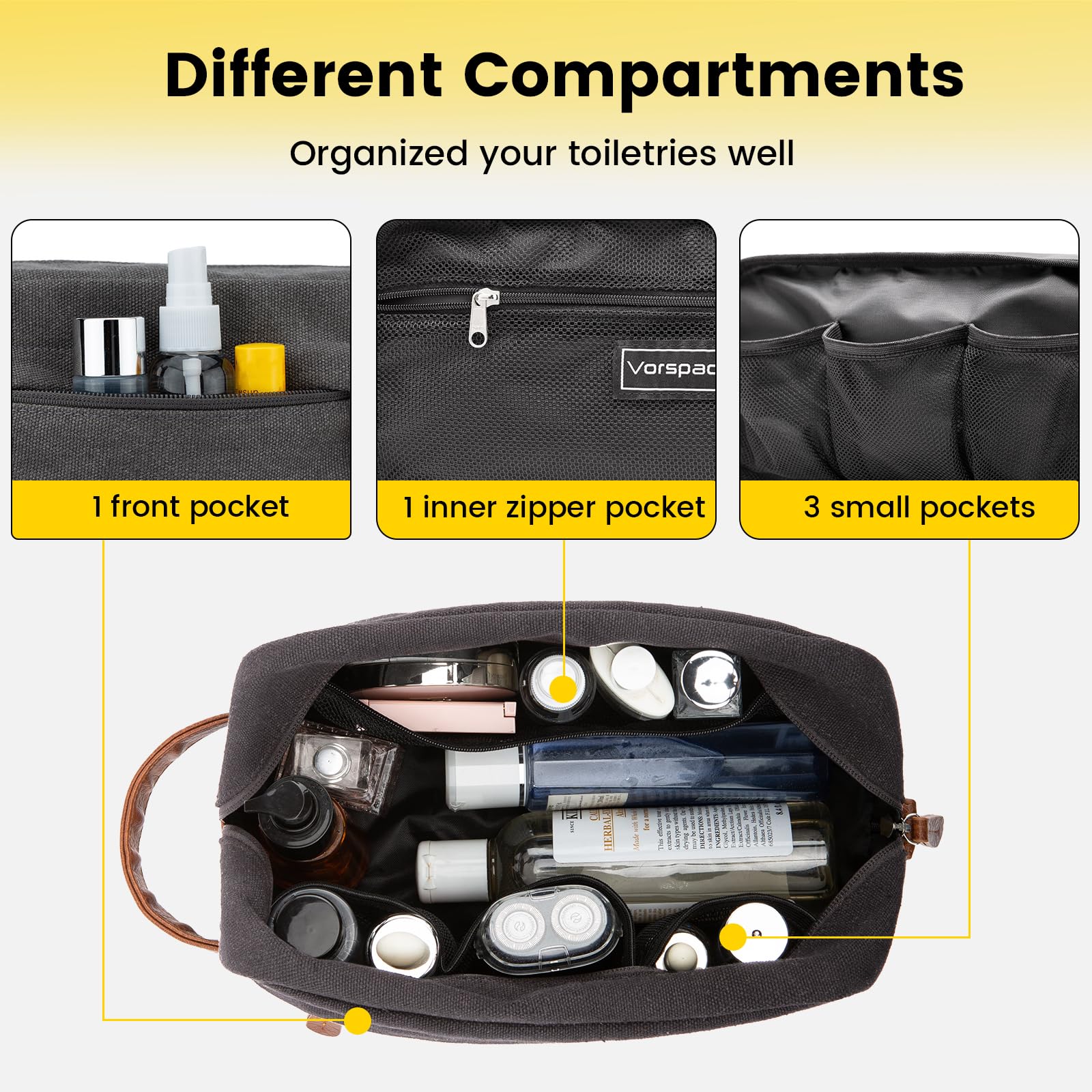 Vorspack front zipper pocket showing quick-access storage benefit