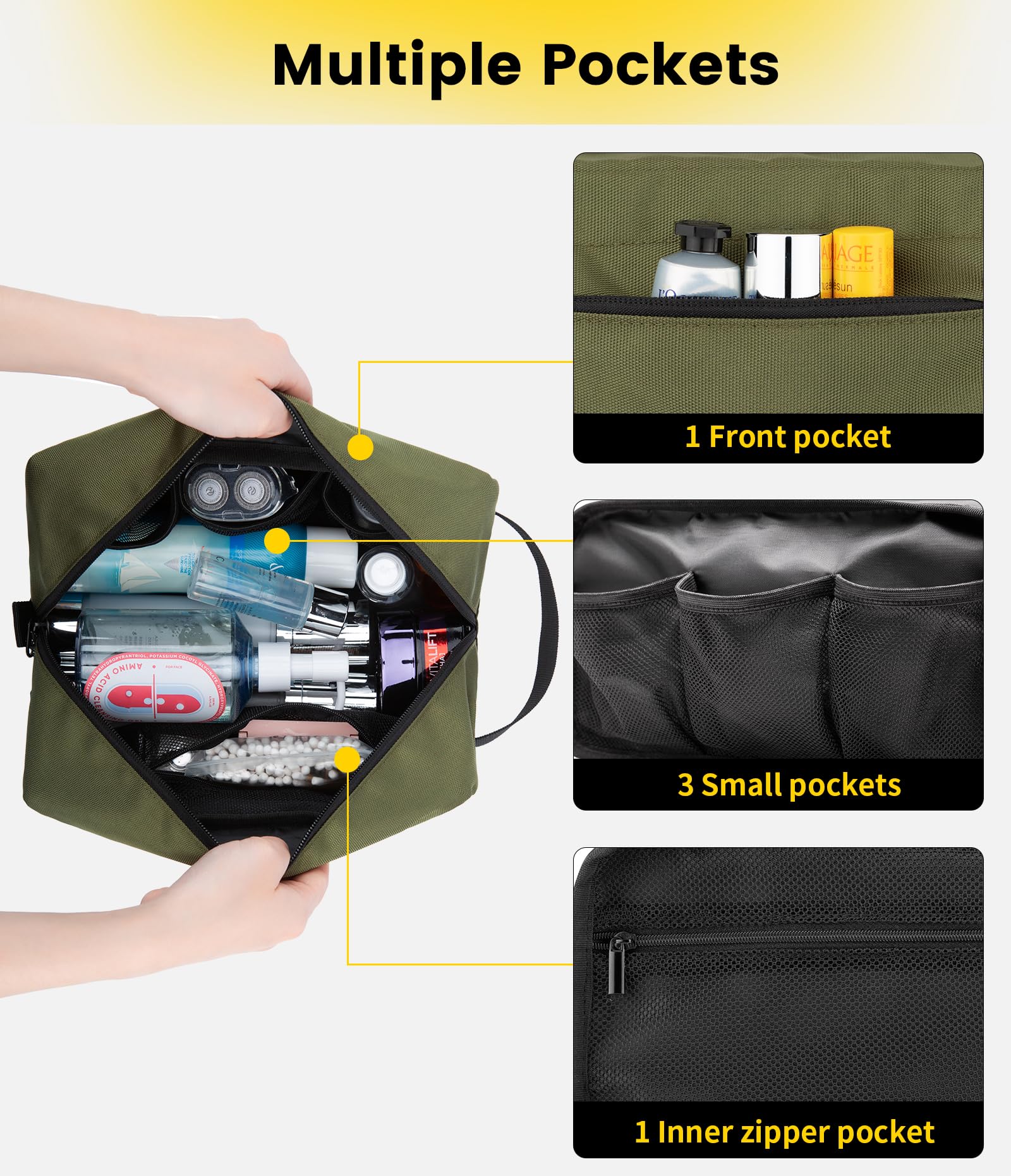Vorspack interior mesh pockets close-up showing visibility and secure storage