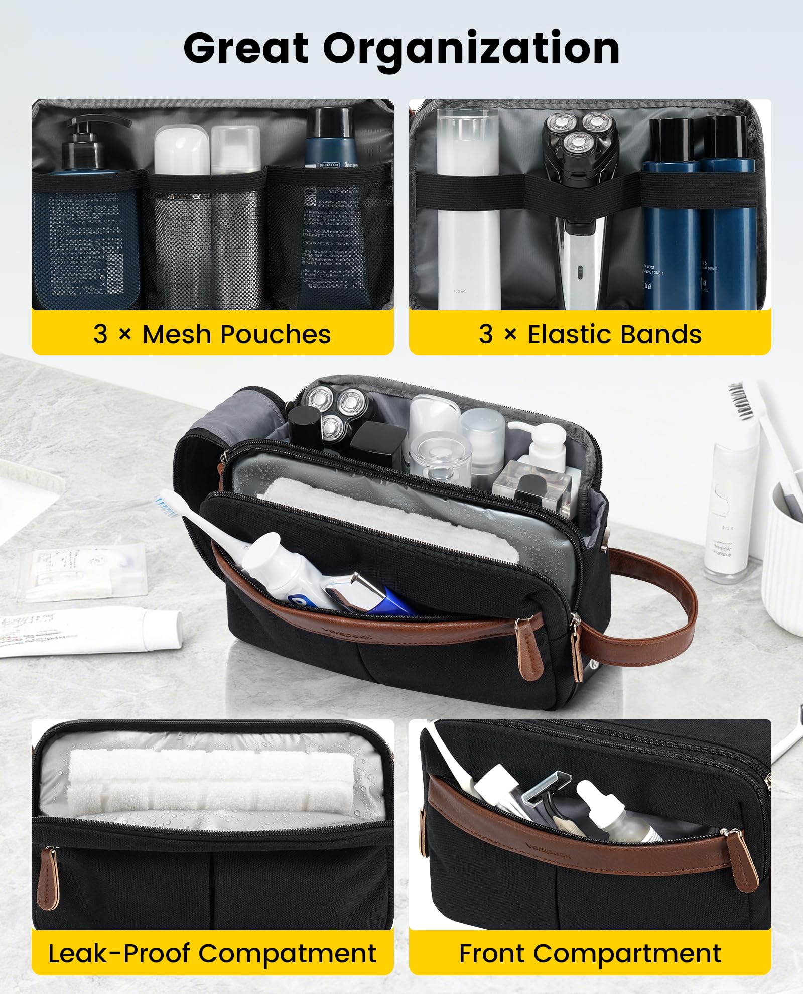Vorspack waterproof compartment close-up protecting dry items benefit