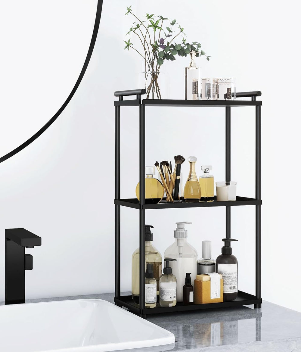 VOTZAAQ front view of matte black organizer showing clean storage benefit