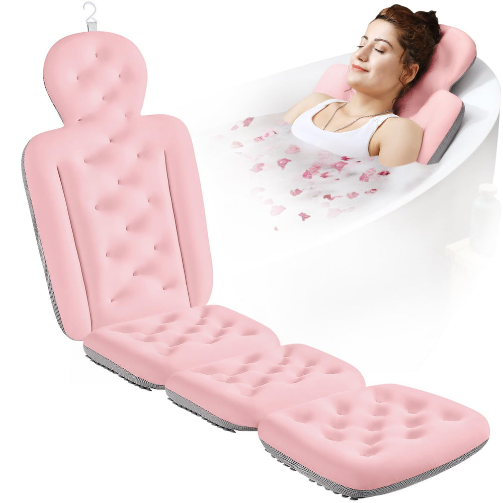 VOXOR front view of full body bath pillow shows full coverage and comfort