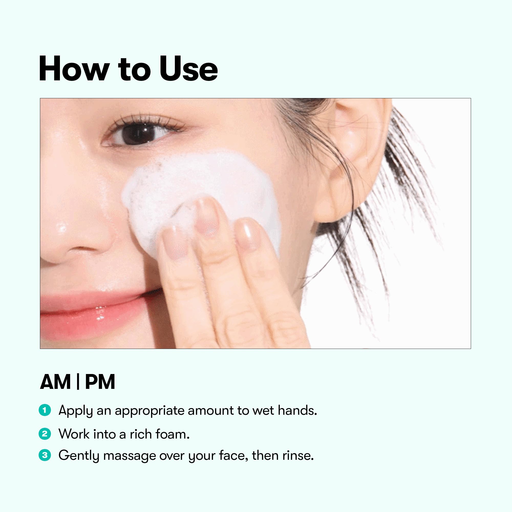VT COSMETICS product label close-up highlighting low-pH and gentle care