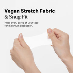 VT COSMETICS elastic vegan fabric pad detail for even absorption