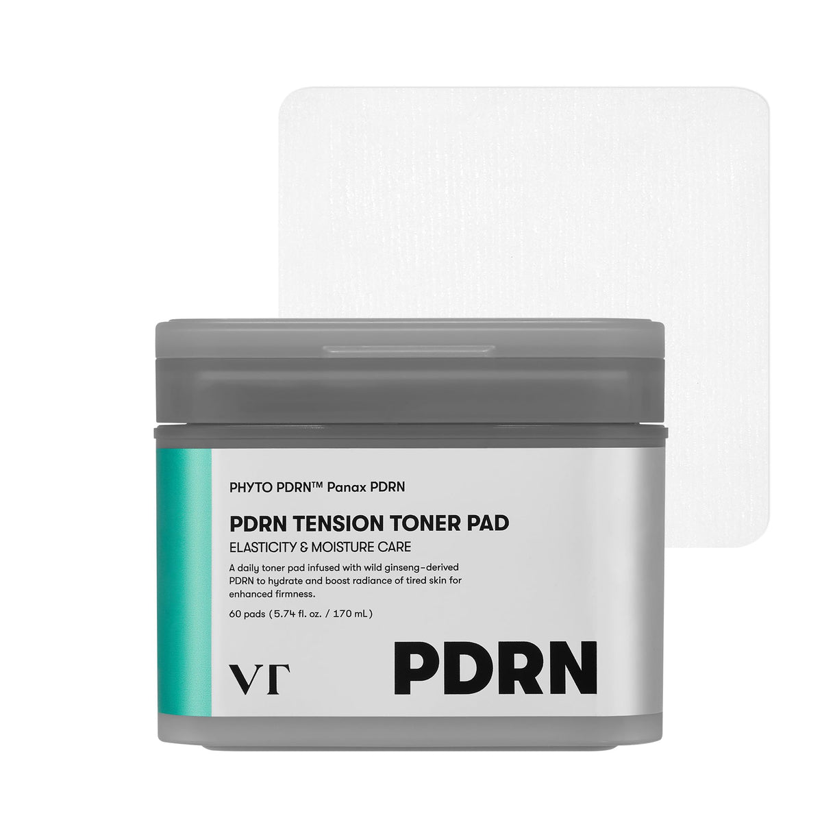 VT COSMETICS front packaging showing 60 vegan pads and benefits
