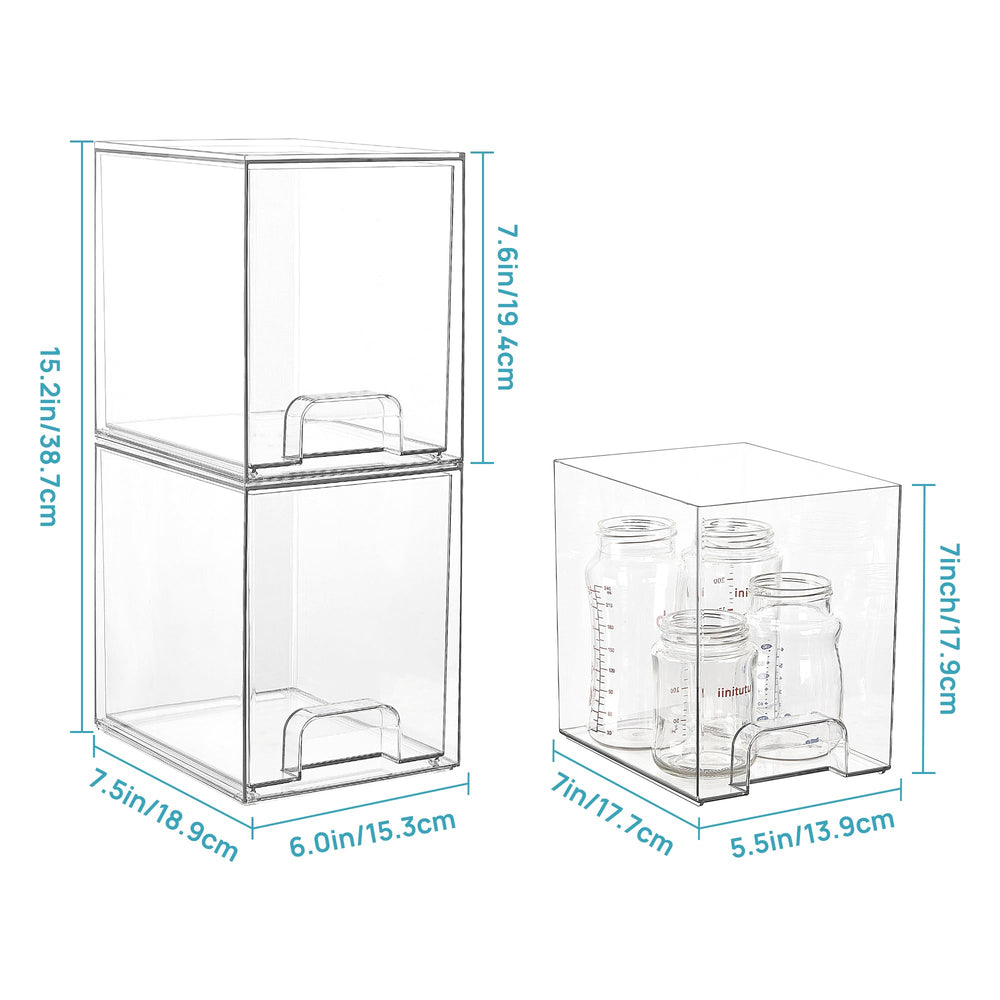 Vtopmart close-up of built-in handle and drawer for easy pull-out access benefit