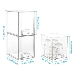 Vtopmart close-up of built-in handle and drawer for easy pull-out access benefit