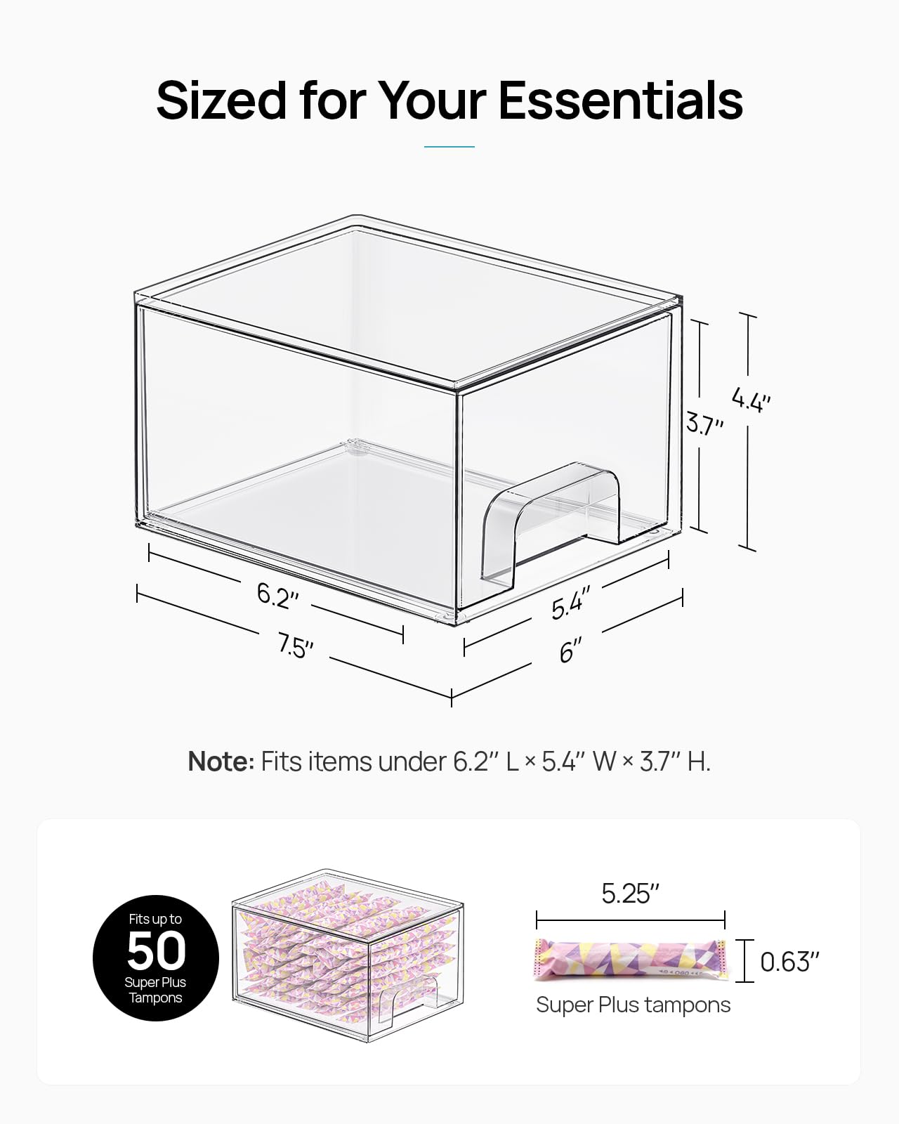 Vtopmart close-up of drawer handle highlighting easy pull-out access benefit