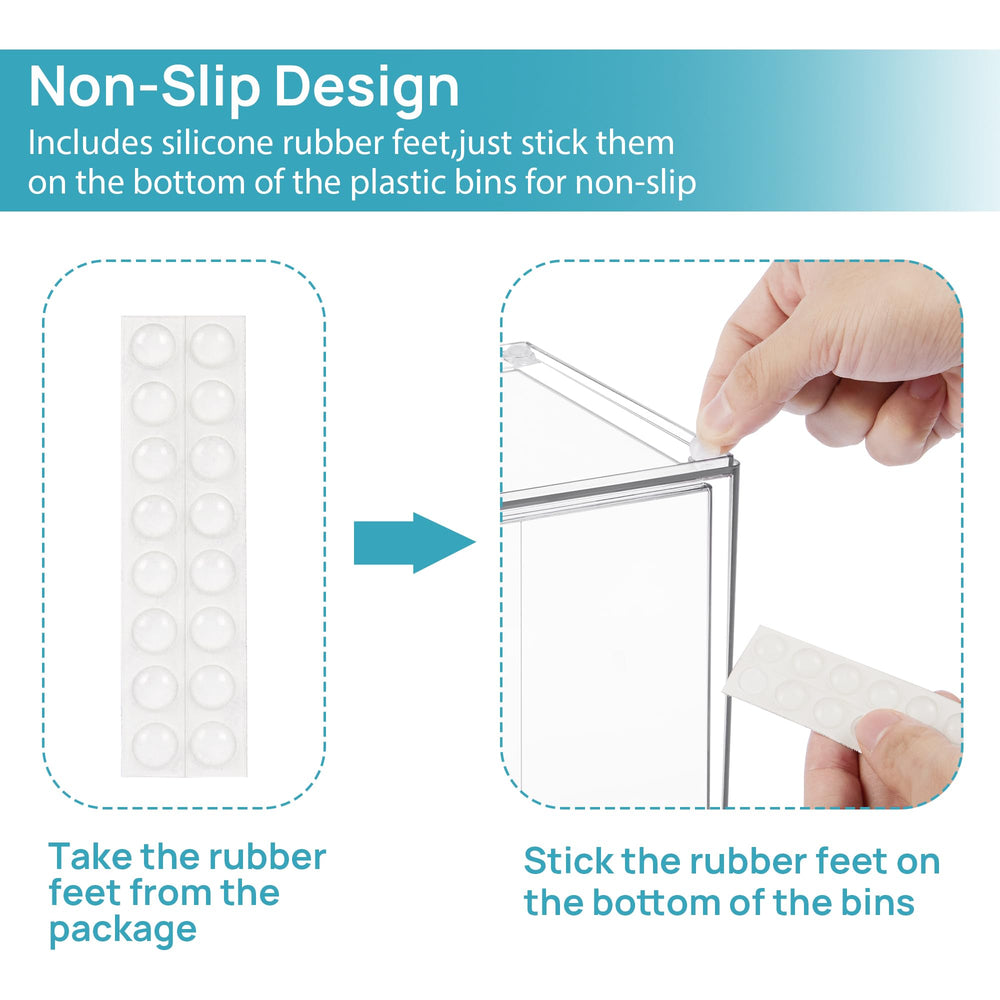 Vtopmart plastic clarity and texture close-up showing durable shatter-resistant finish benefit