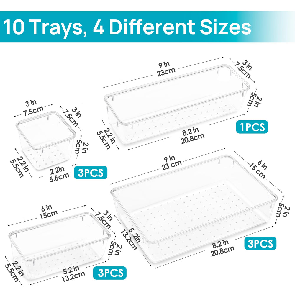 Vtopmart hand holding tray for scale demonstrating compact storage benefit