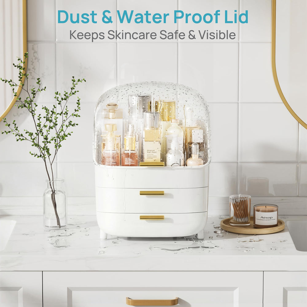 Vtopmart top tier holding 8-inch bottles for organized vertical storage