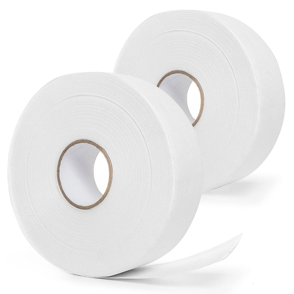 Vumdua roll front view showing full white non-woven fabric and length benefit