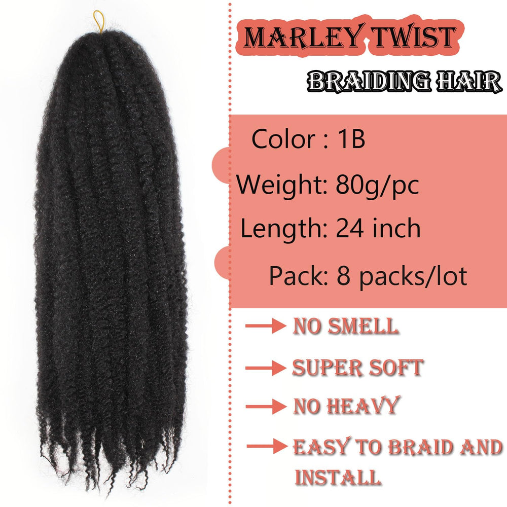 vustbeauty model with installed Cuban twists showing natural volume