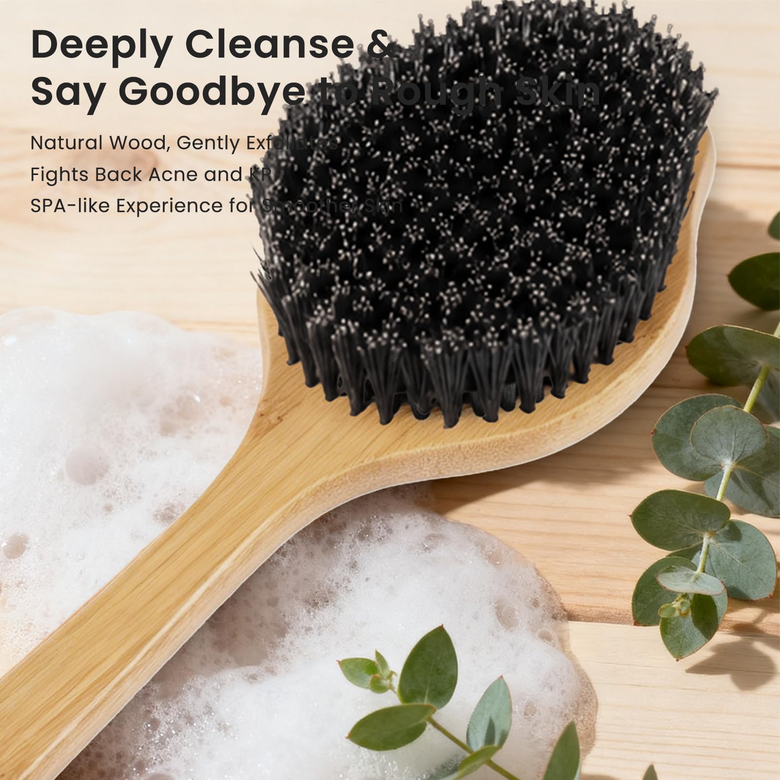 VWMYQ close-up of stiff natural boar bristles showing deep cleansing texture benefit