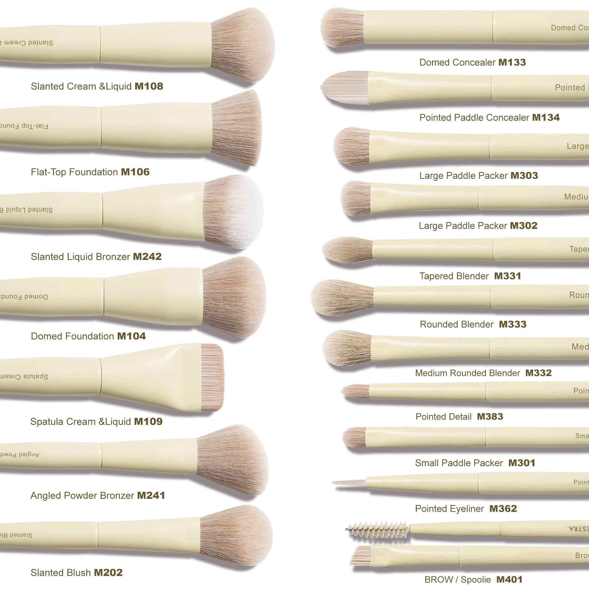 VYNESTRA close-up bristle texture showing ultra-soft fibers for smooth blending